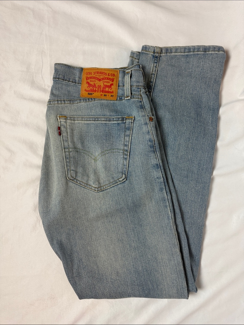 Levi's Light Wash Straight Leg Jeans